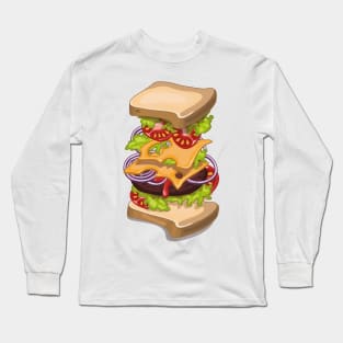 Cheeseburger sandwich Long Sleeve T-Shirt